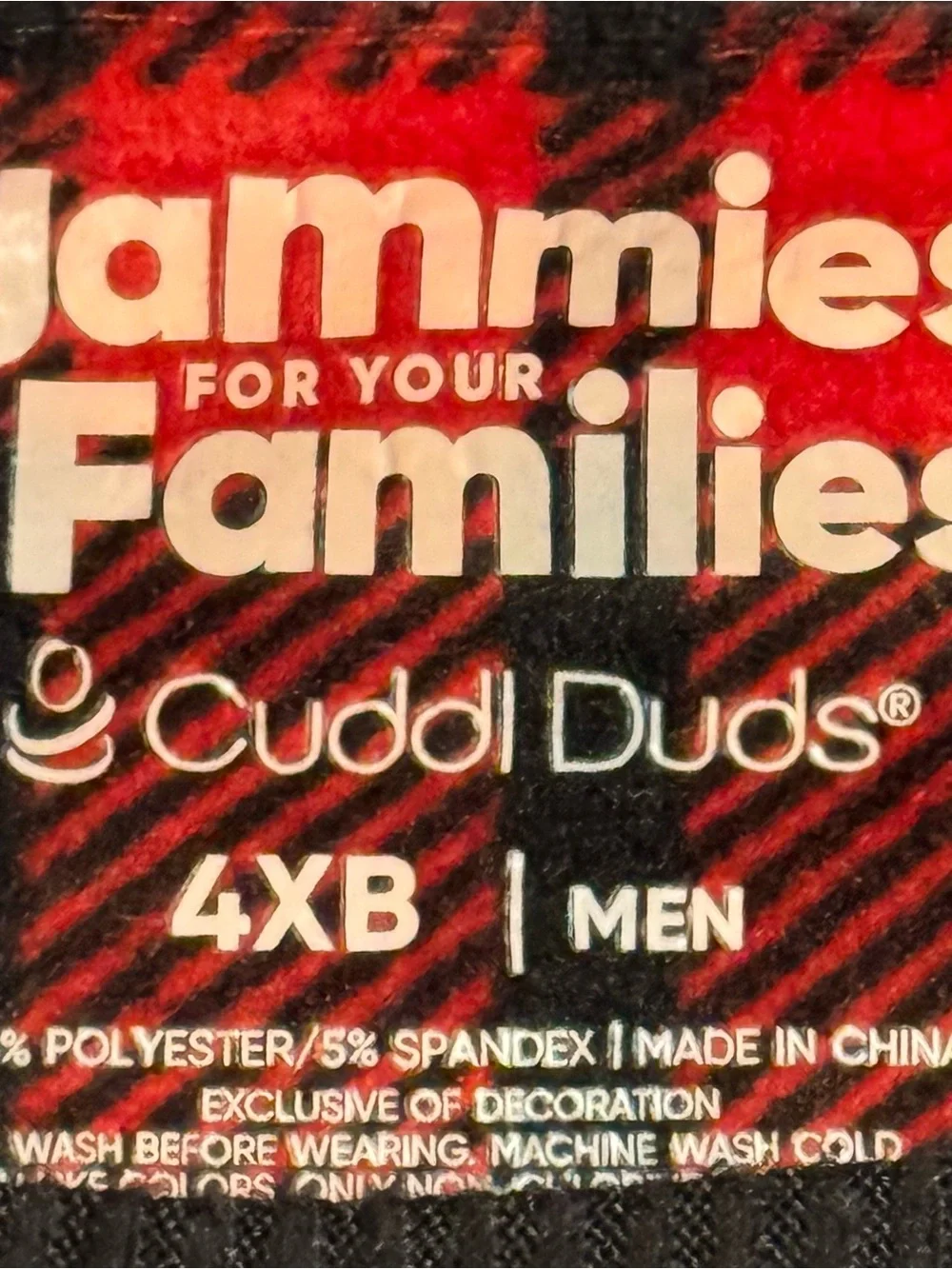 Cuddl Duds Red and Black Plaid 'Papa Bear' Kids Pajama Set